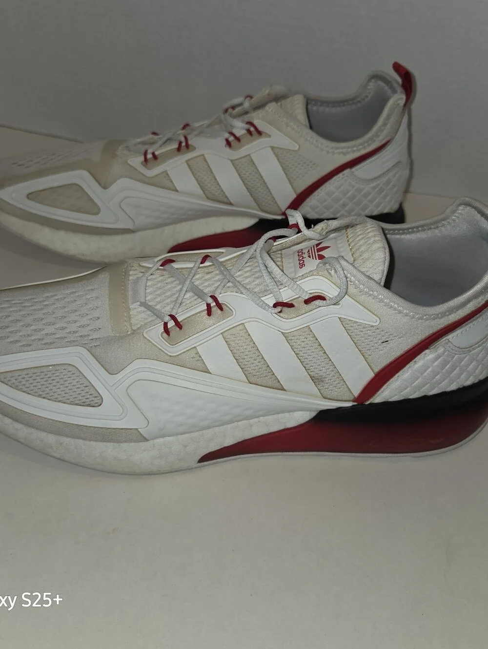 Adidas ZX 2K Boost Sneakers White And Red Size 13